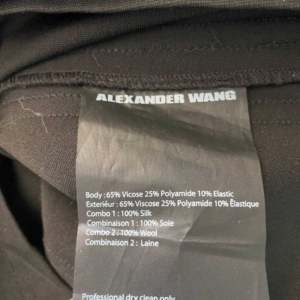 Alexander Wang Sporty Black Bodycon Dress - Size 0 - Picture 6 of 6